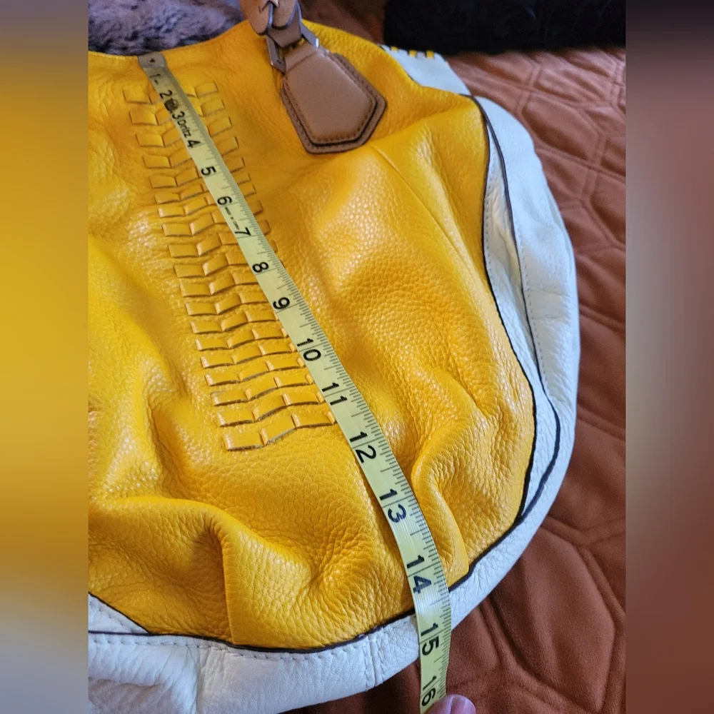 OrYany Yellow/Cream Large Handbag - Picture 10 of 12